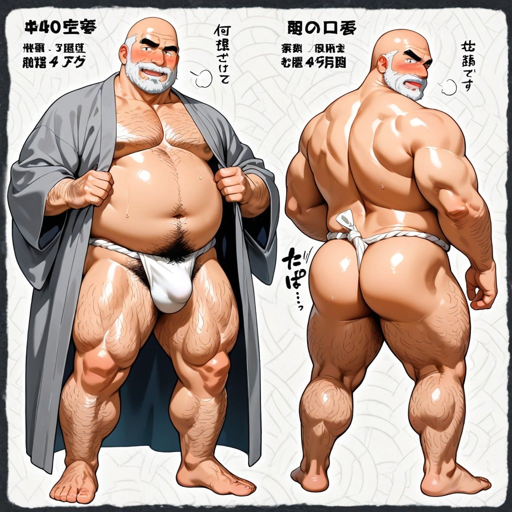 Thong, Bara, Square Outline AI Gay Porn
