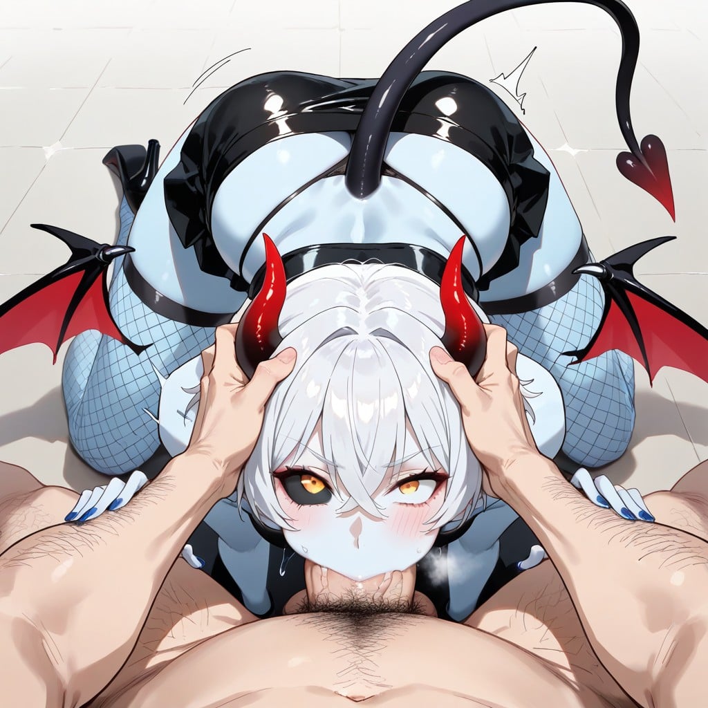 Stitting, Black Highleg Panties, Steam Penis Hentai AI Porn