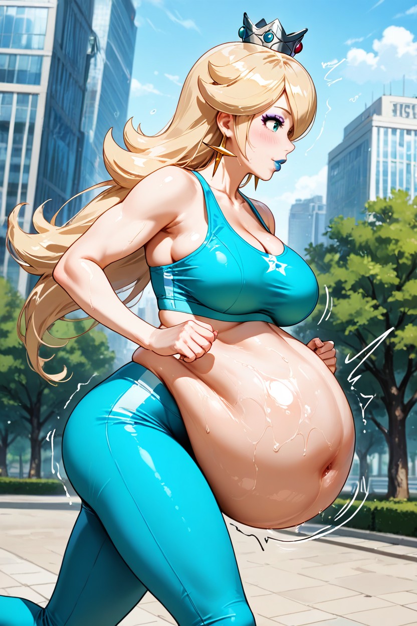 Running, Rosalina With Gigantic Vore Belly, Jogging KI Porno