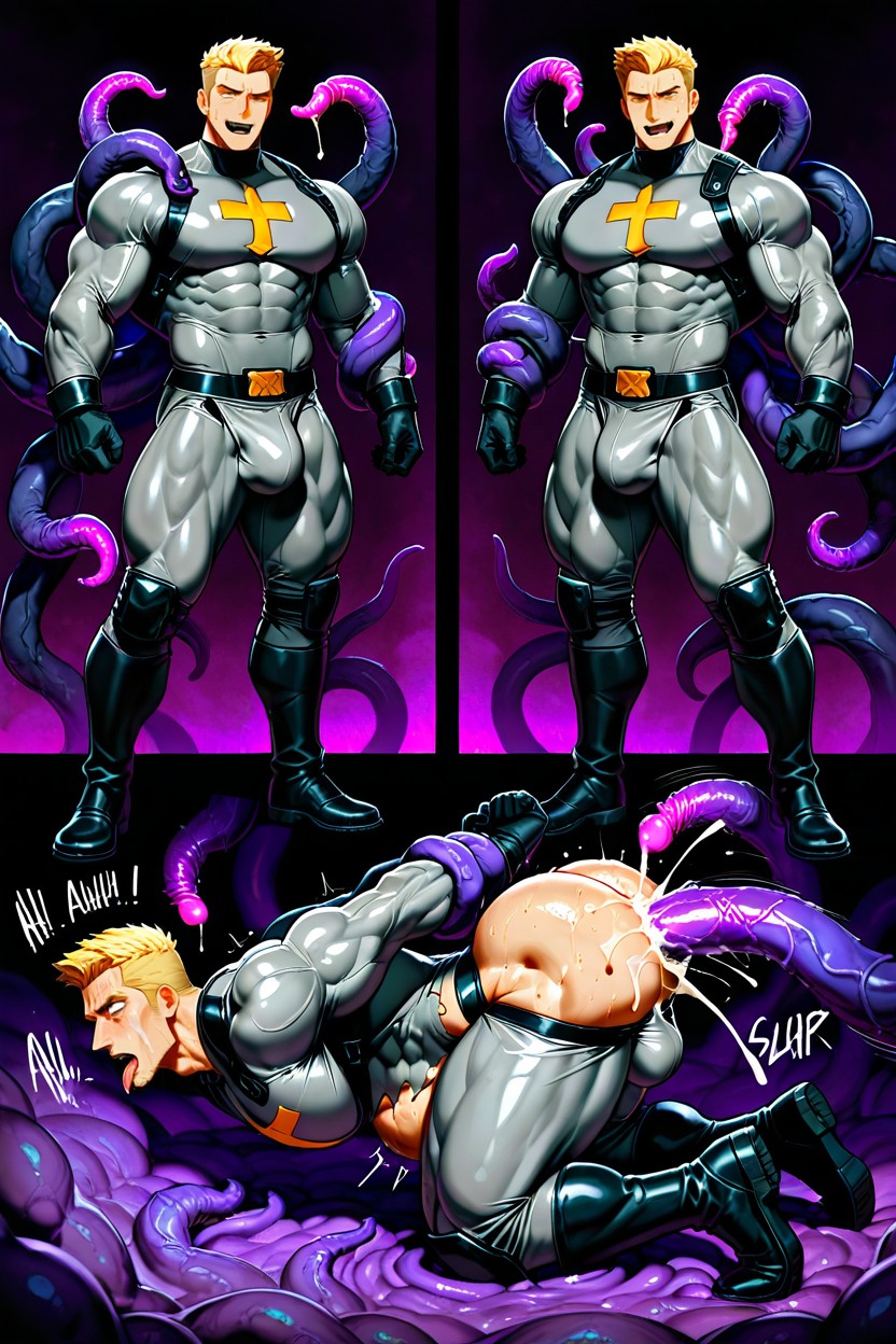 Multiple Views, Draining His Mind, Torn Clothes AI Gay Porn