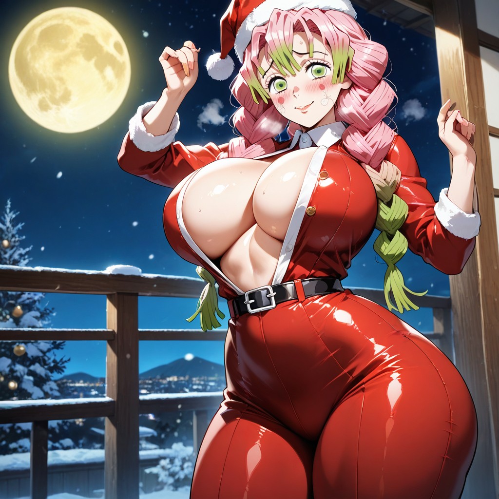 Thick Thighs, Fit Body, Blushing Cheeks Hentai IA
