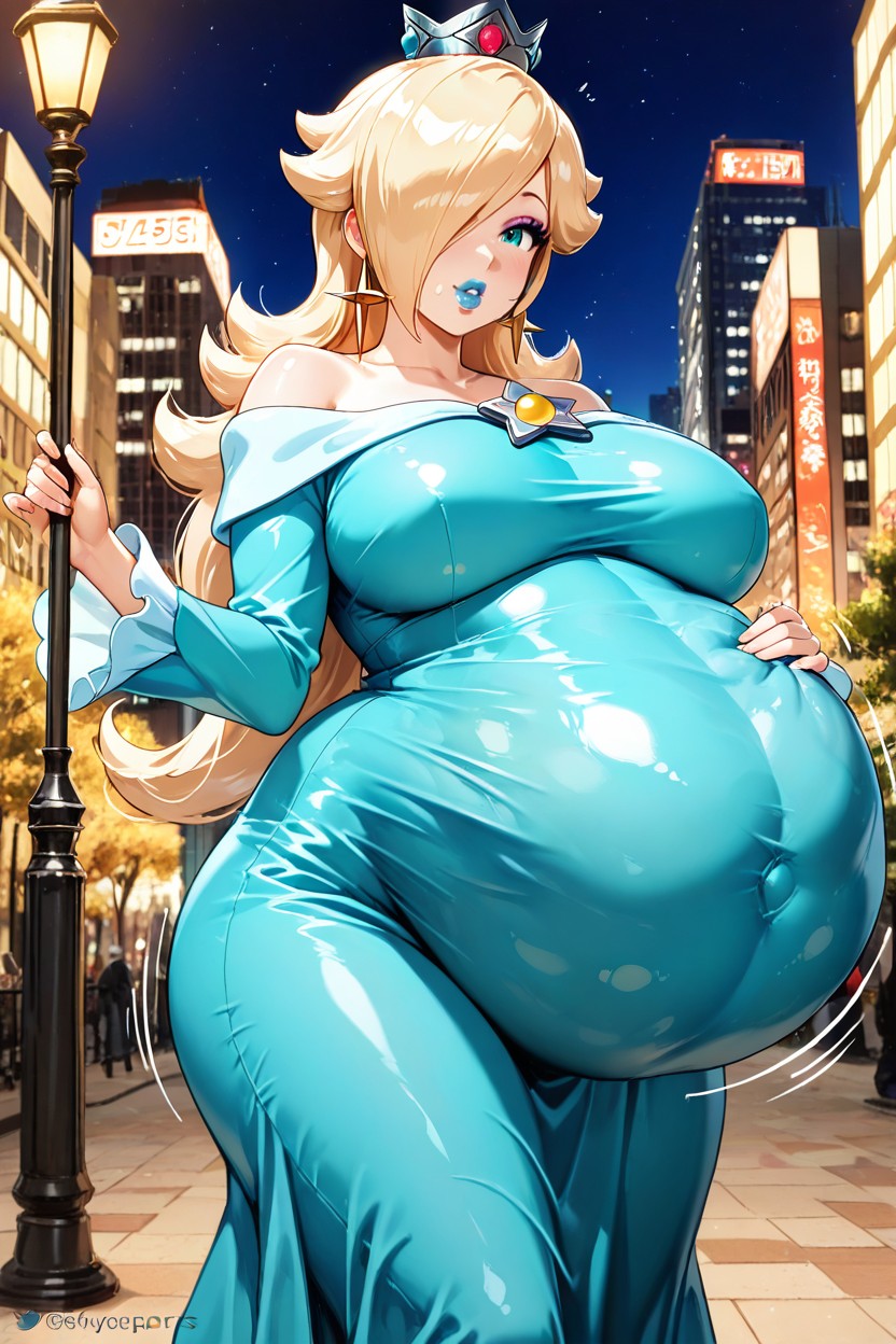 현대 도시, Swaying Belly, Exposed Stomach AI 포르노