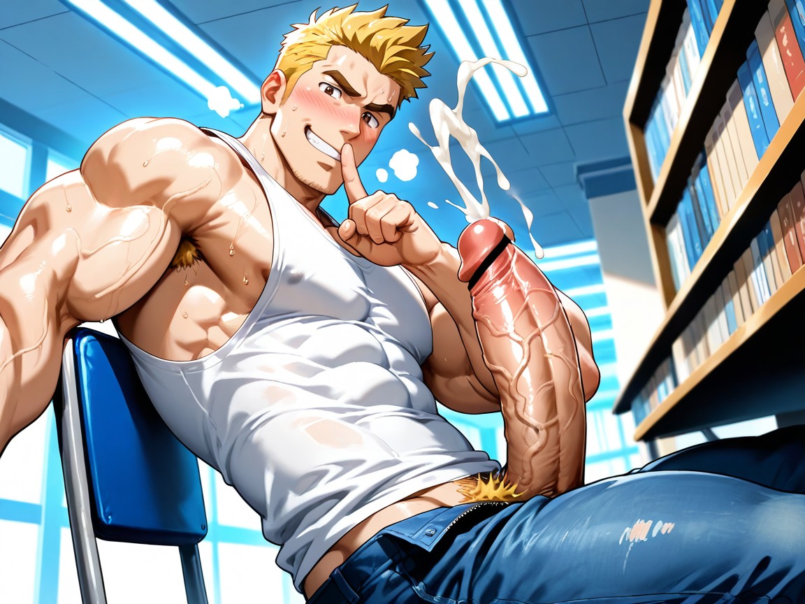 单人图, Sweatdrop, Sweating AI同性恋黄片