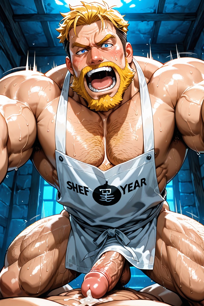 Cumshot, Piss Stream, Powerful Muscular Body AI同性戀黃片