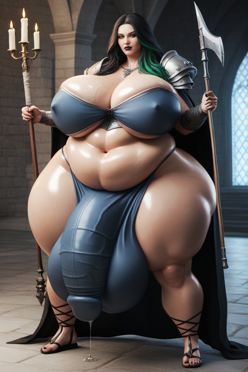 Wide Hips, Gigantic Hyper Long Veiny Cock Bulge, Cock Bulge Shemale AI Porn