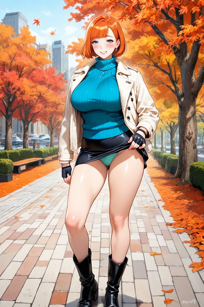 Park, Autumn, Uncensored Hentai AI Porn