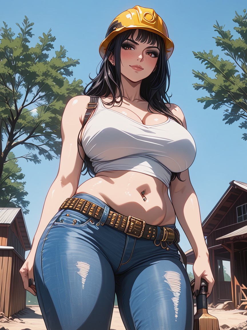 Black Hair, Black Eyeshadow, Hot Step Bod Hentai AI Porn