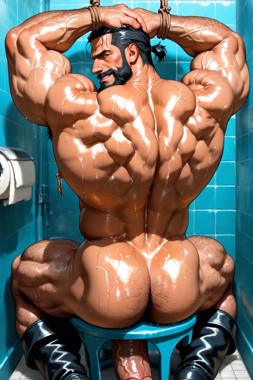 Wet, Naked, 화장실 칸 게이 AI 포르노