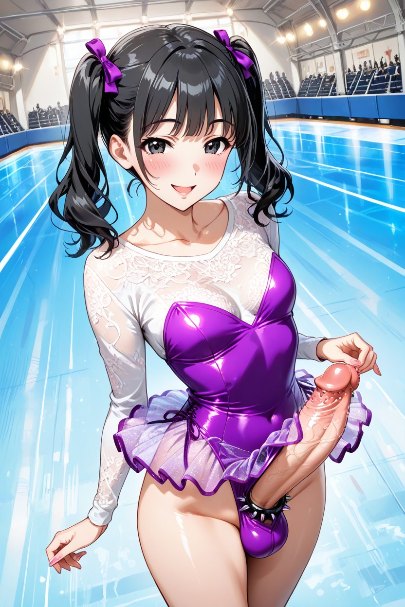 Happy Smile, Too Many Cockrings, Black Hair Hentai AI Porn