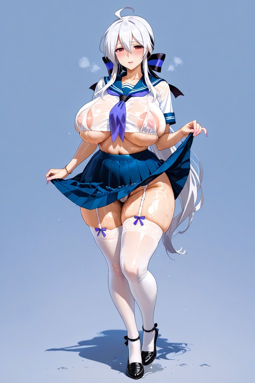 Voluptuous, Slut, Expressive Face Hentai AI Porn