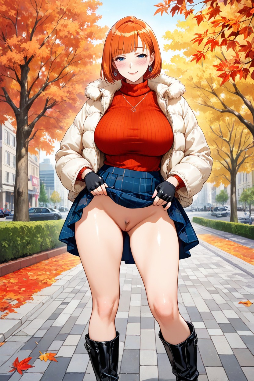 Lustful, Skirt, Grinning Hentai AI Porn