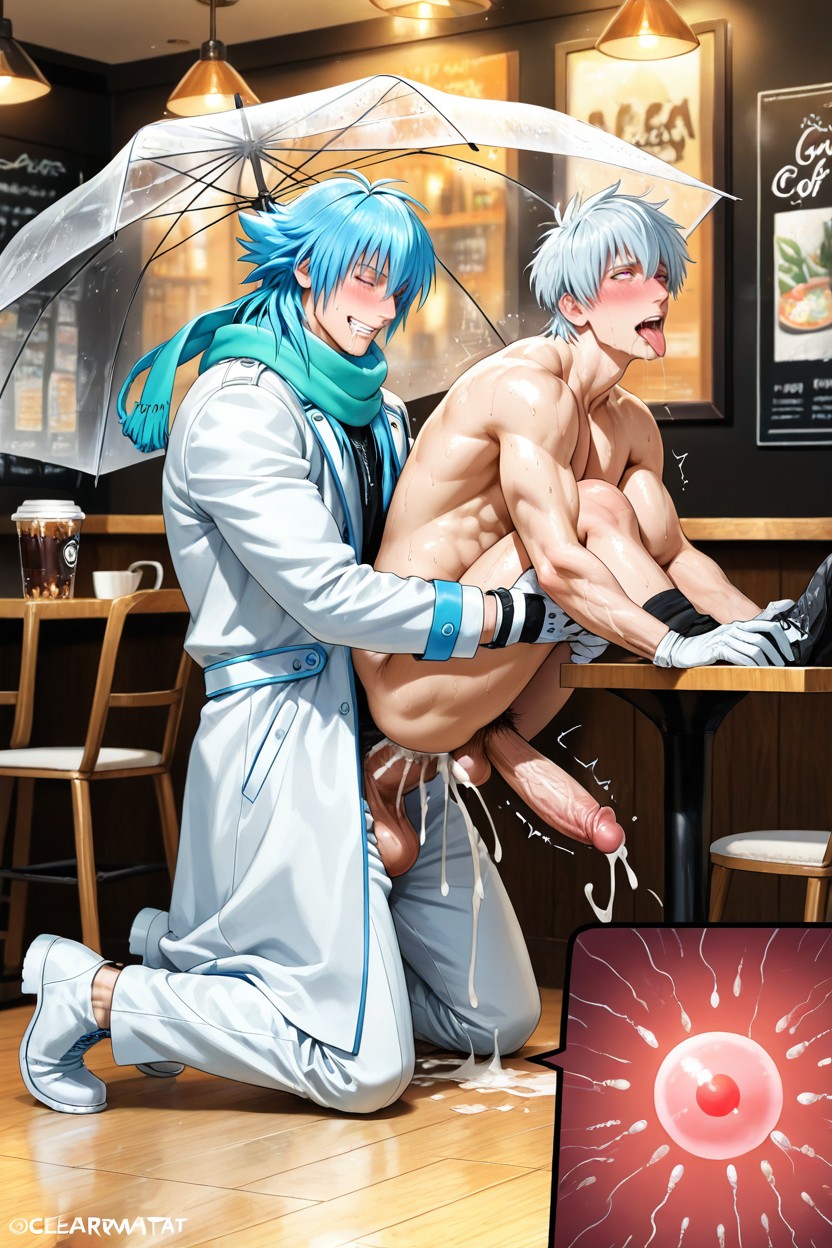 Ahegao, 苗條, Kneeling AI同性戀黃片