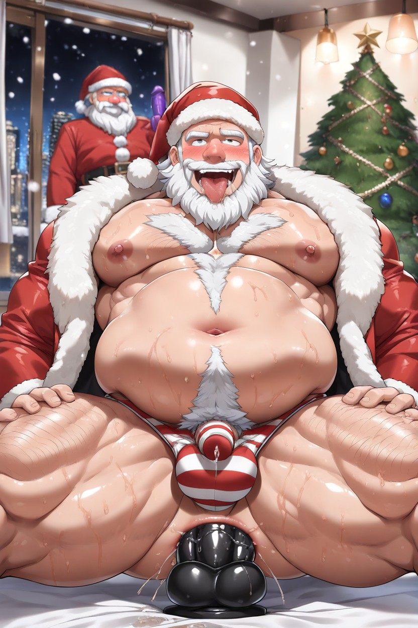 Bara Pecs, Christmas, Show Ass To Viewer Porno IA Gay