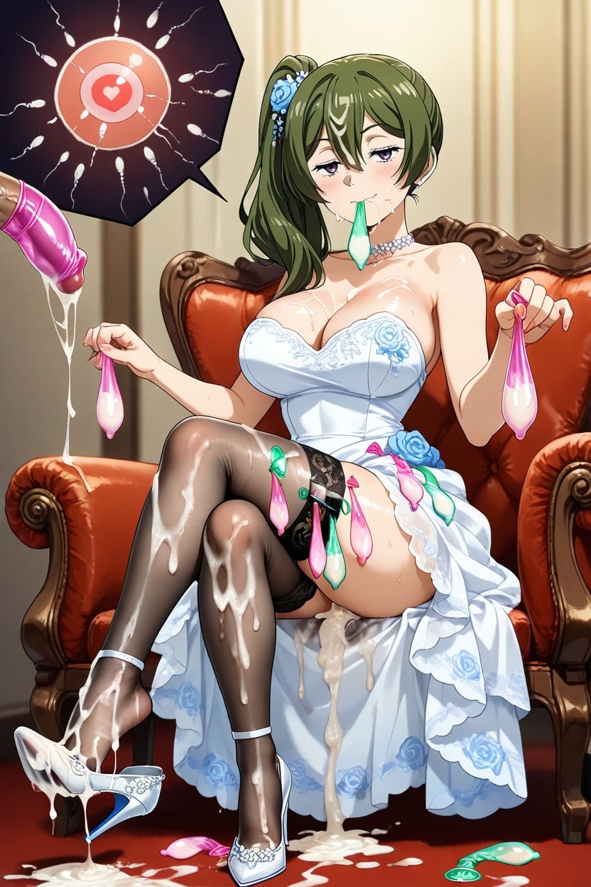 Semen On High Heels, Swallowing Semen, 사용된 콘돔 헨타이 AI 포르노
