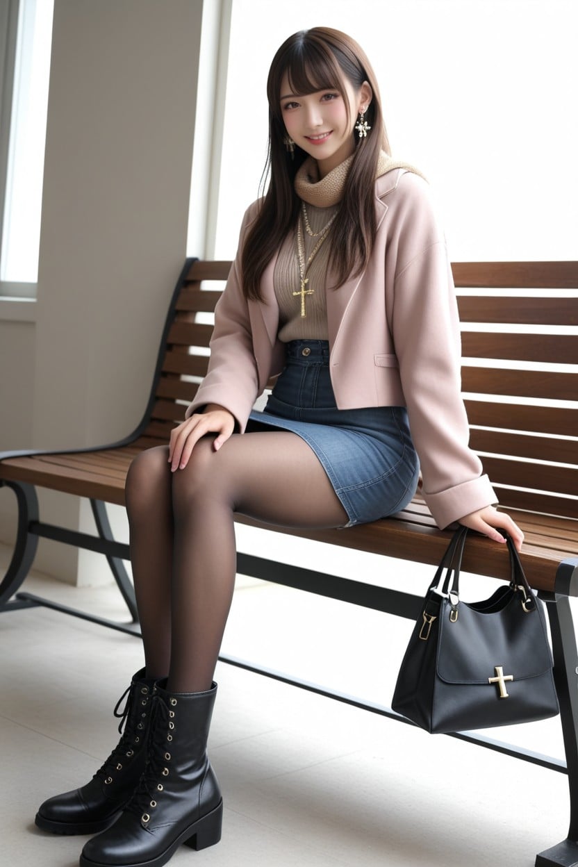 Legs Spread, Massive Eyes, In Front Of The Station AI國產黃片