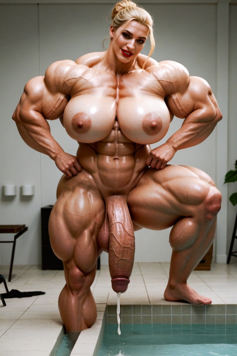 Mains Sur Les Hanches, 30+, Veiny Muscles Porno IA transsexuelle