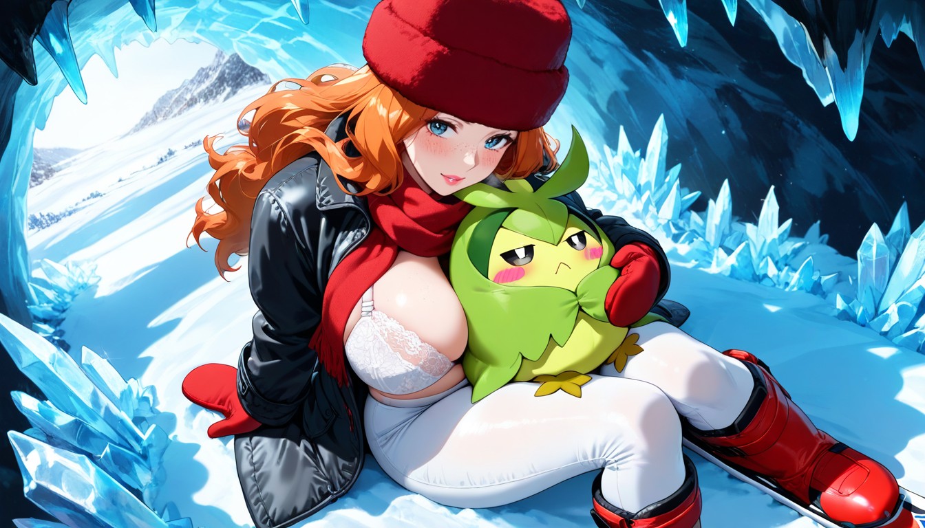 18+, Swadloon Head Pressed To Woman's Tits, Volumetric Hentai AI Porn