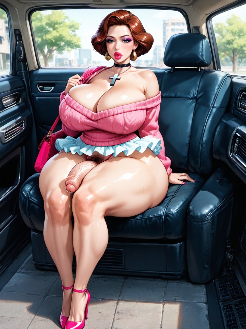 50+, Bust Shot, Hyper Huge Wide Hips Hentai AI Porn