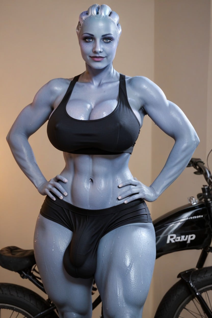 18+, Hyper Massive Bulge Penis, Fit Porno IA transsexuelle
