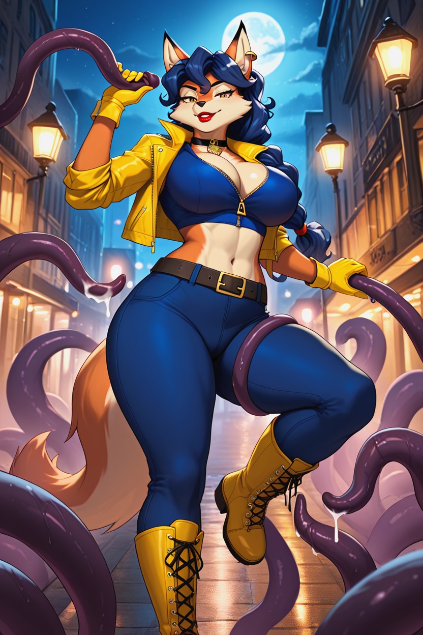 Carmelita Fox, Belt, Cleavage ファーリーAIポルノ
