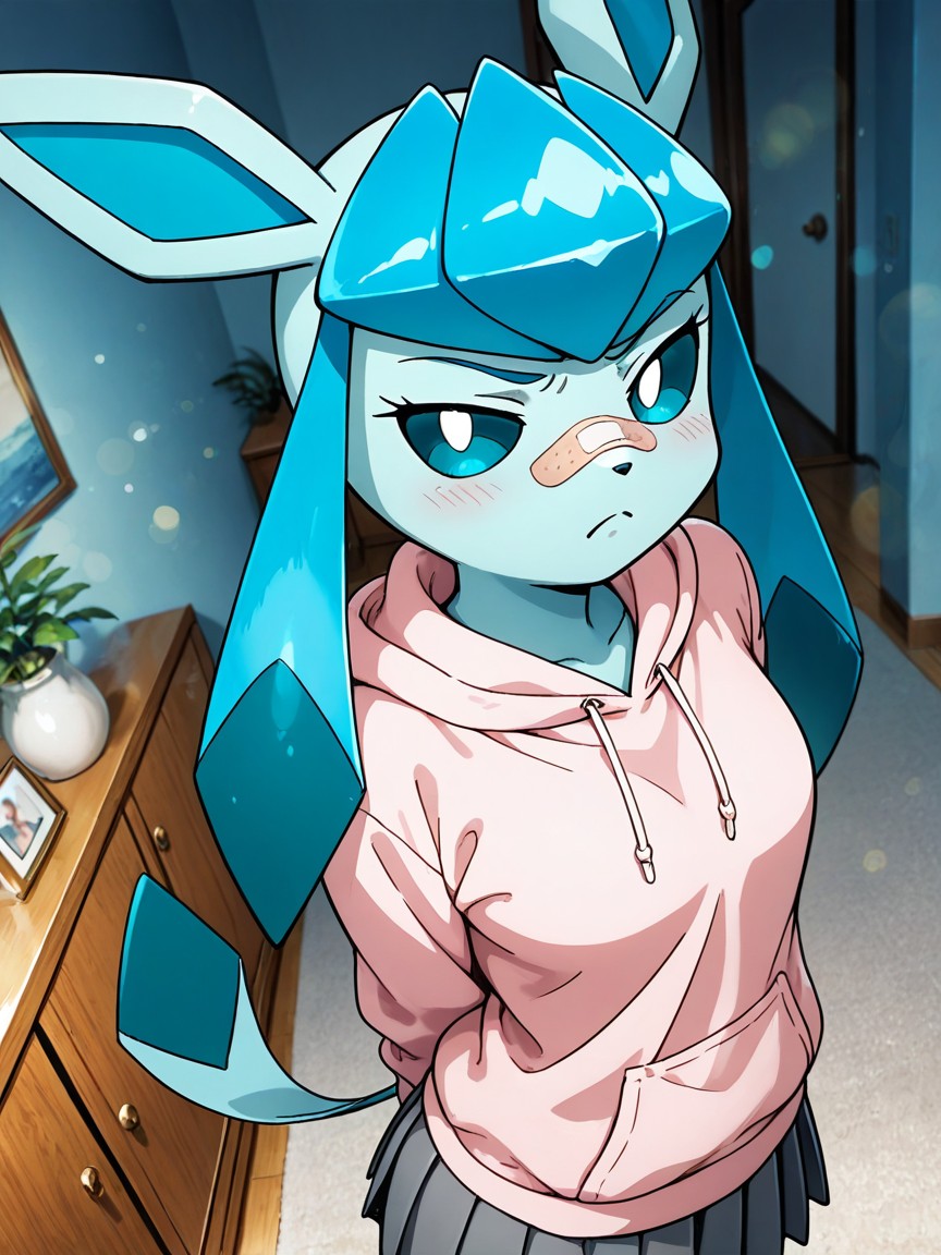 Wide Open Eyes, Furry, Detailed Hentai AI Porn
