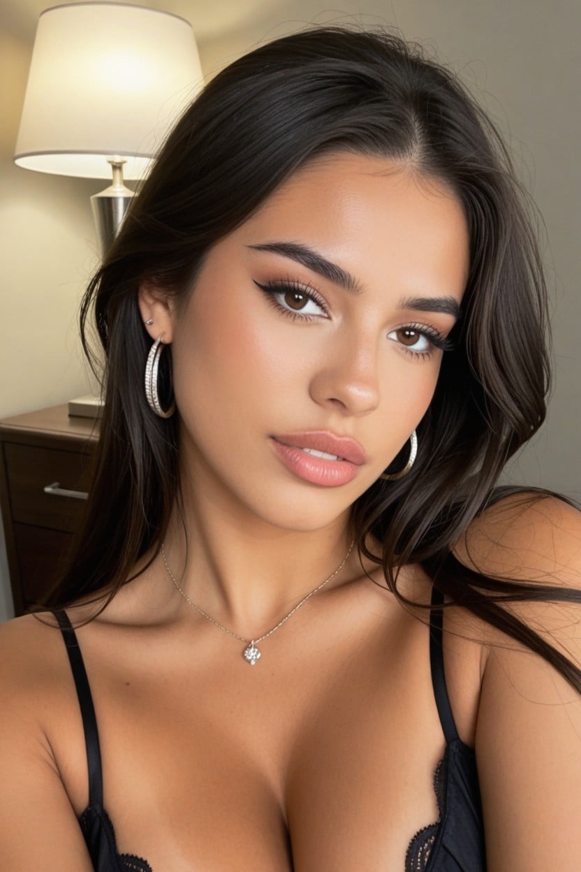 Punta Refinada Labios Gruesos Y Bien Definidos, Glúteos Redondeados Y Levantados; Abdomen Plano, Color Café Profundo#be AI Porn