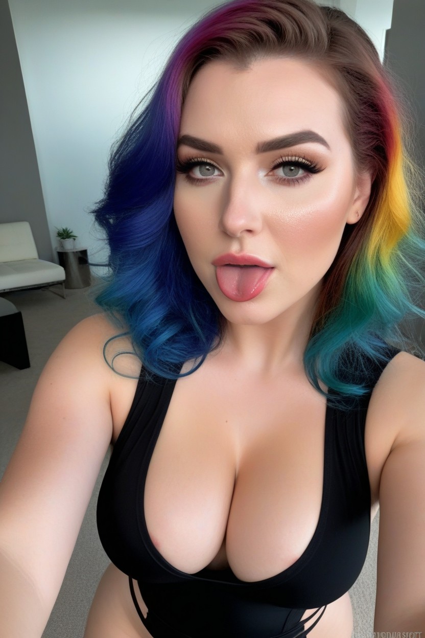 Model, Seductive Look, Thigh Gap Porno IA