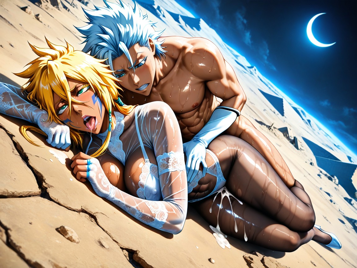 Snatched Waist, Blue Lighting, In Heat Porno IA Hentai