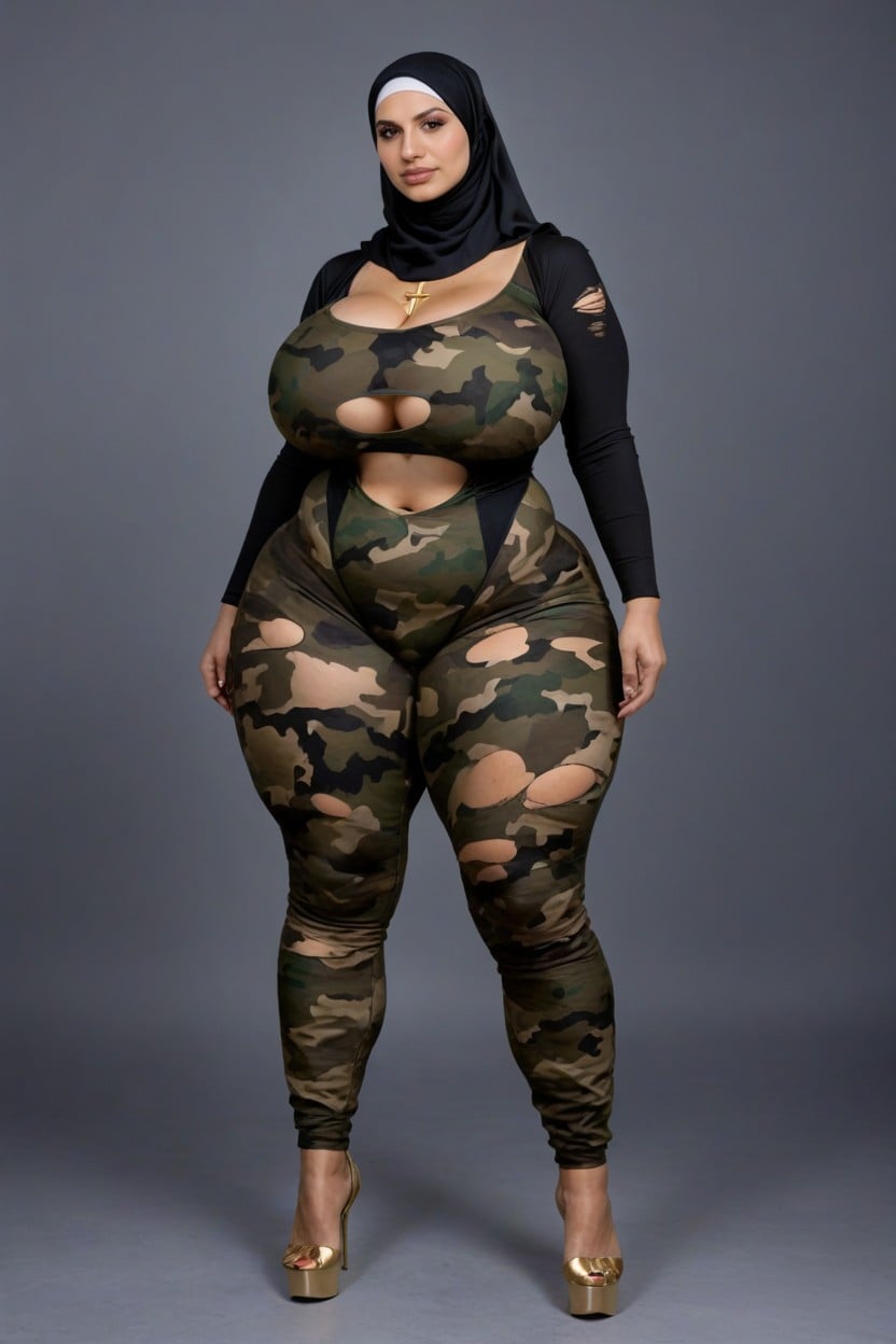 Gigantic Thighs, Extremely Fat Inner Thighs, Extremadamente Pesado En La Parte Inferior Porno IA