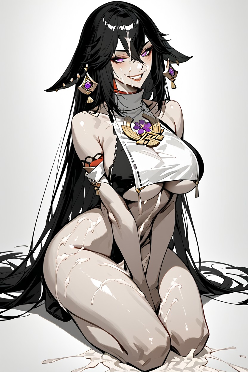 Massive Dick, Sonriendo Con La Boca Abierta, Ejaculating Hentai IA