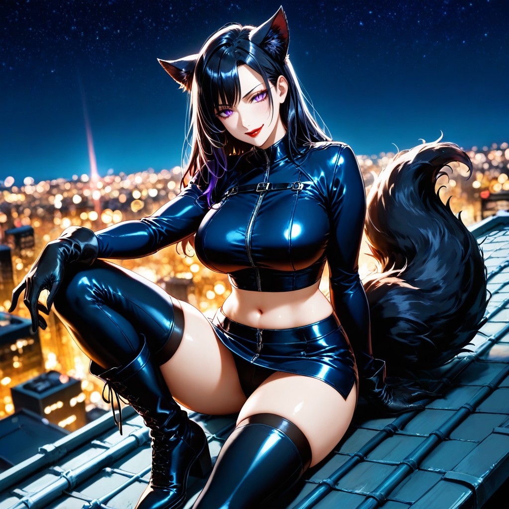 Gloves, Erotic Pose, Long Boots Hentai AI Porn