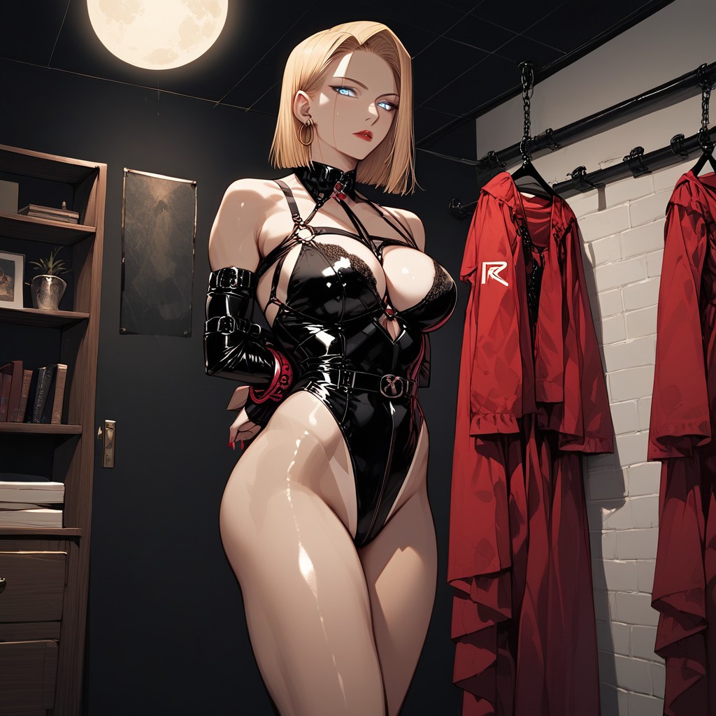High Resolution, Standing, Detailed Face Hentai AI Porn