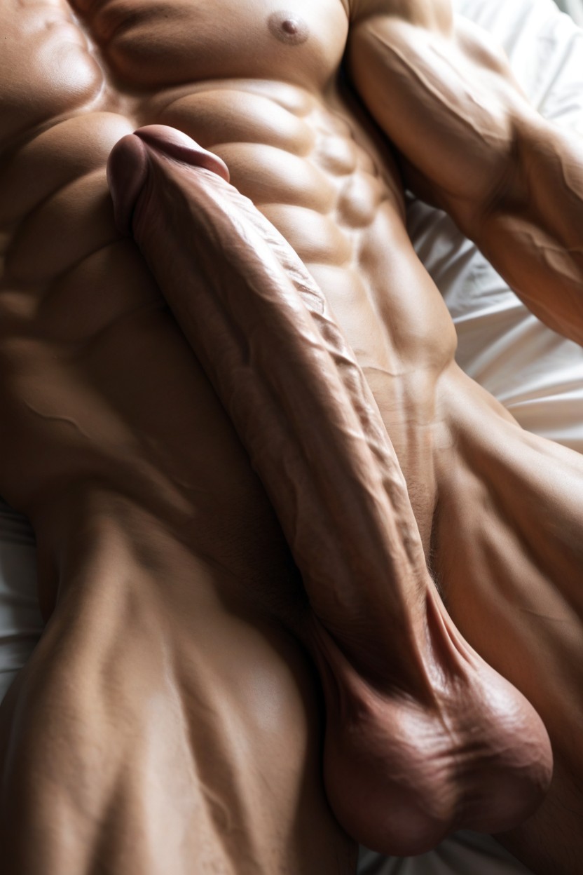Waist, Thick Cock, Head Of Cock Pink AI Gay Porn