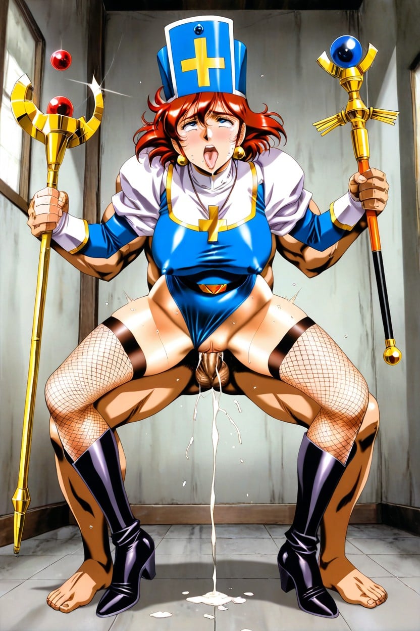 White Collar Details, Ahegao Expression, Explicit Sex Scene Hentai AI Porn
