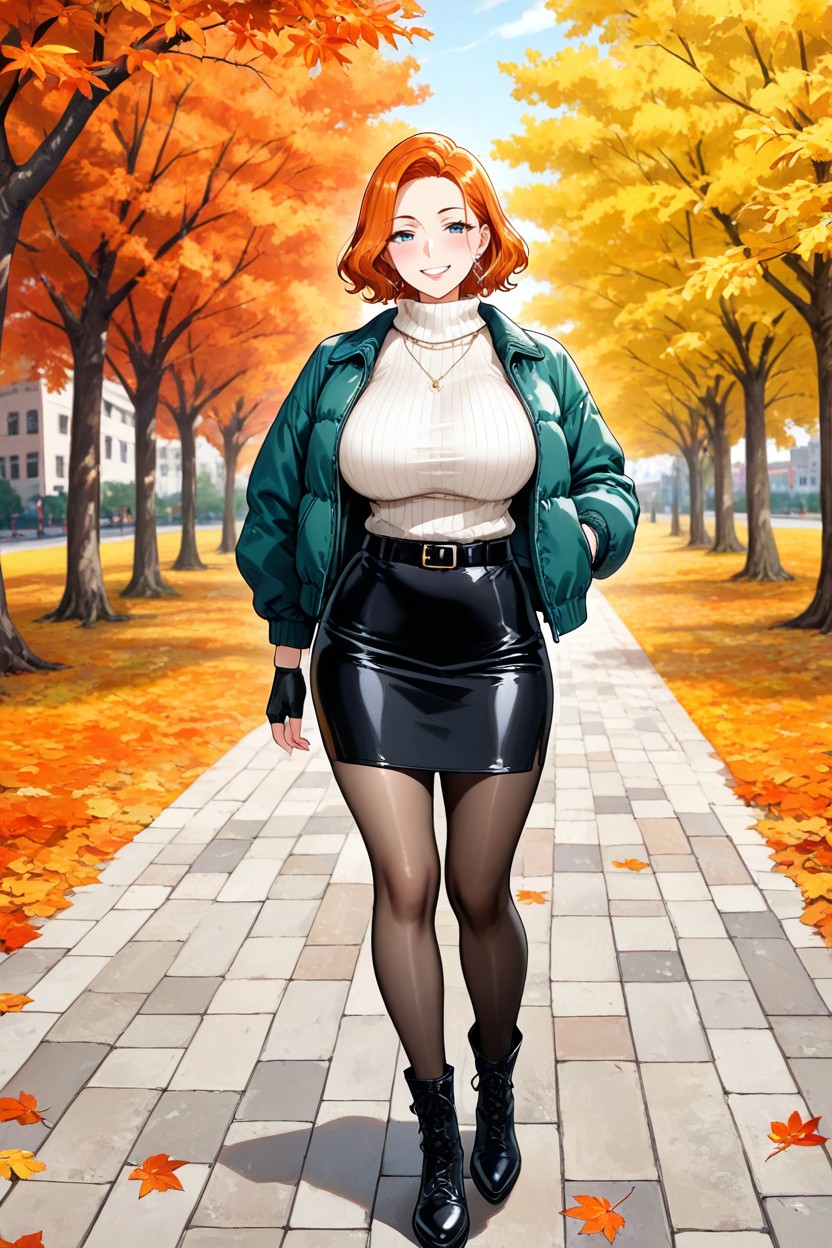 Black Belt, Dark Orange Hair, 25+ Hentai AI Porn