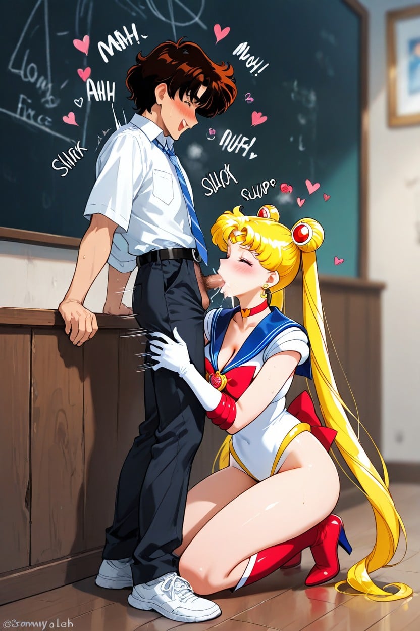 Open Eyes, Blurred Background, Diminutive Male Hentai AI Porn