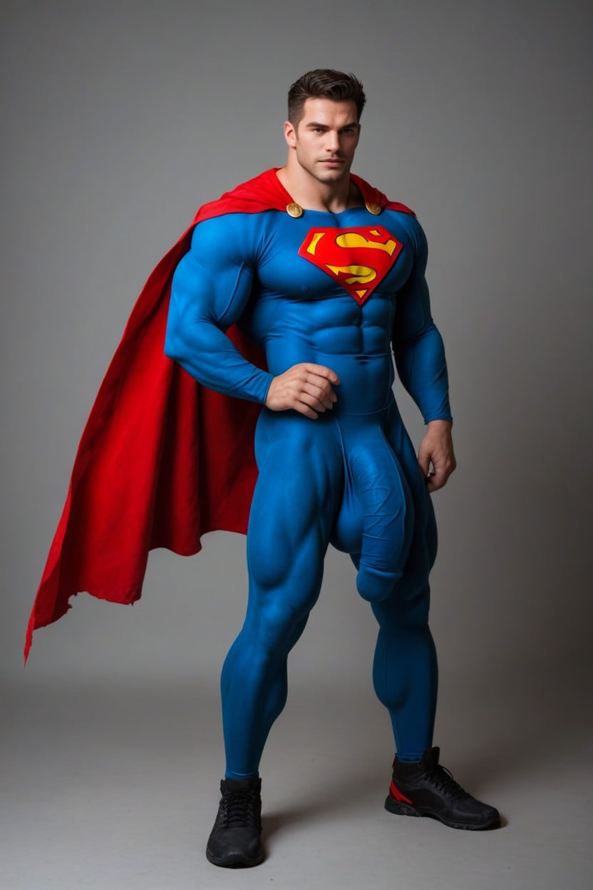 Closeup Of Cock Bulge, Cosplay, Side View AI Gay Porn