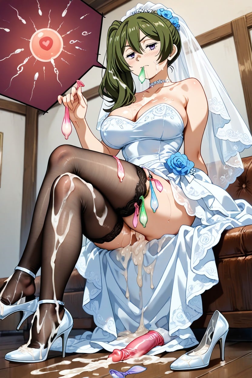 Style Anime, Semen Soaked High Heels, Anger Eyes Hentai AI Porn