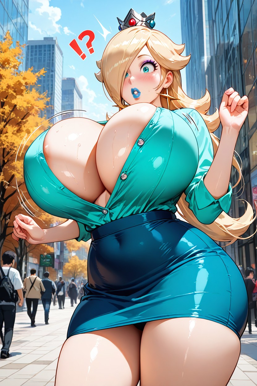 Makeup, Long Hair, Curvy Body AI Porn