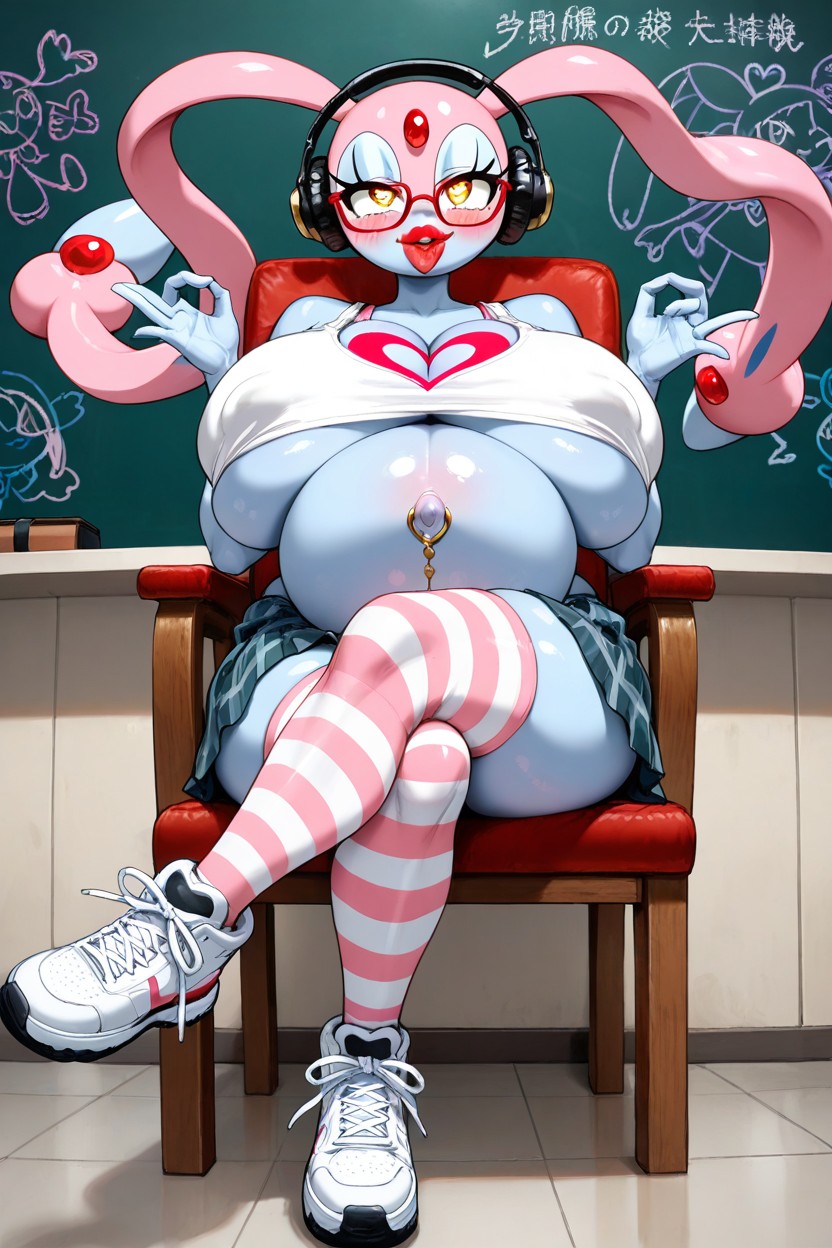 Tank Top, Mesprit Tail, Mesprit Hairstyle Hentai IA