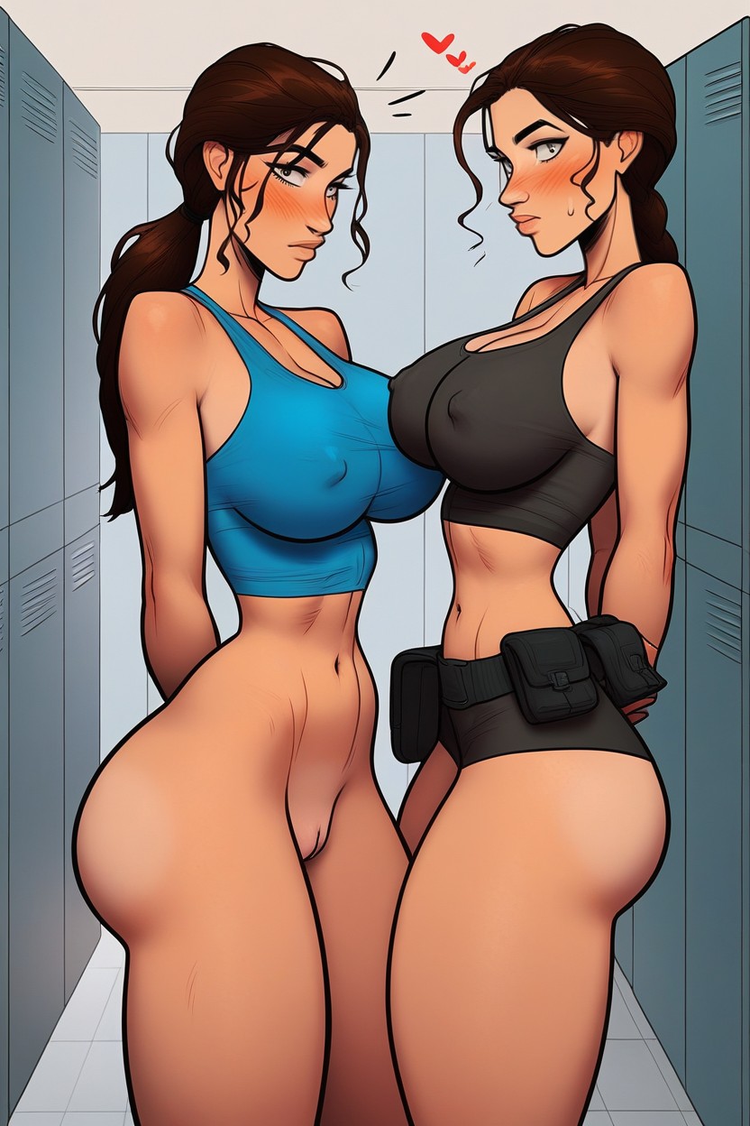 Lara Croft, Curvy Body, Thigh Gap Porno IA