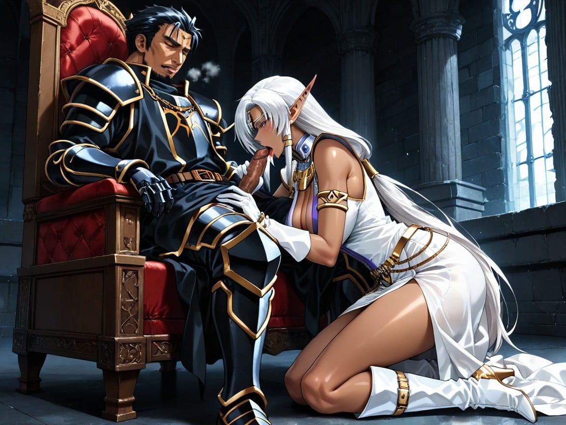 Dark Skin, Blowjob (3rd Person), Blowjob Hentai AI Porn