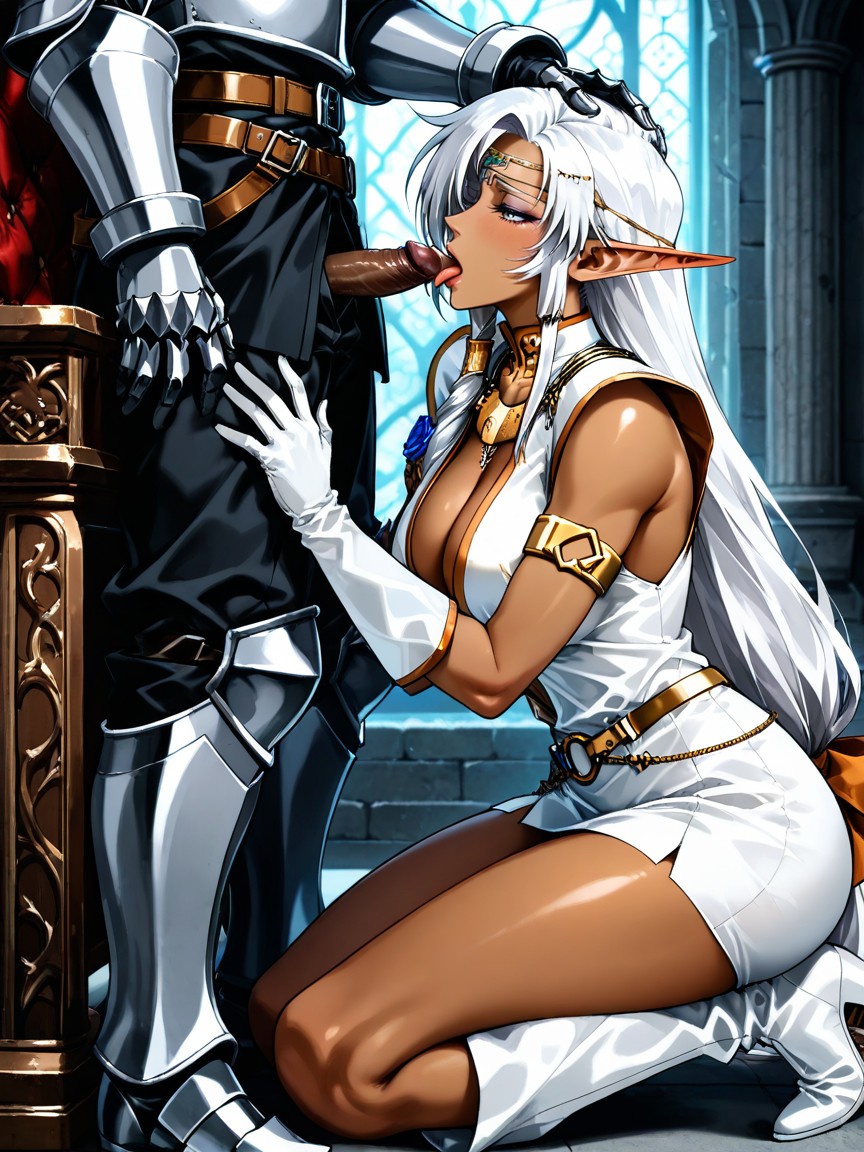 Shirt Shoulders Are Pointed Pads, Mamado (tercera Persona), Pale Skin Hentai IA