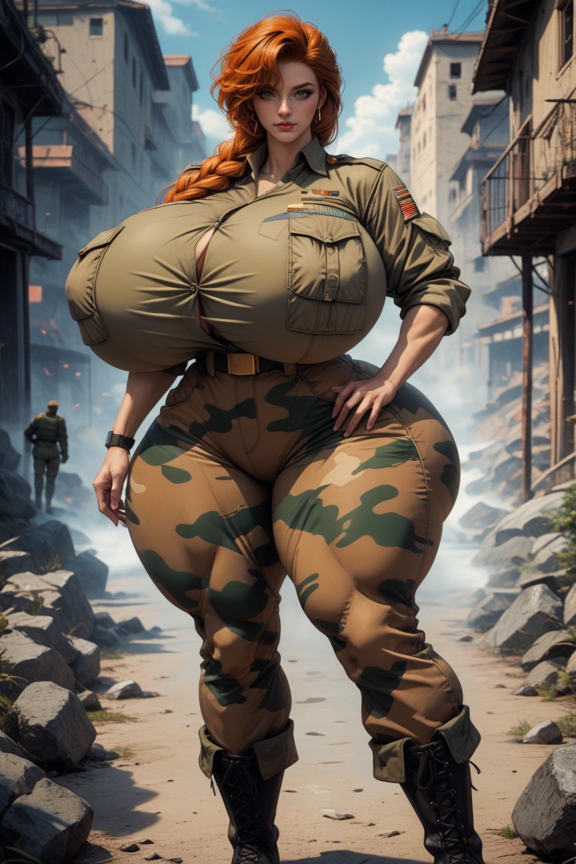 Muscular, Giant Butt, Breast Expansion AI Porn