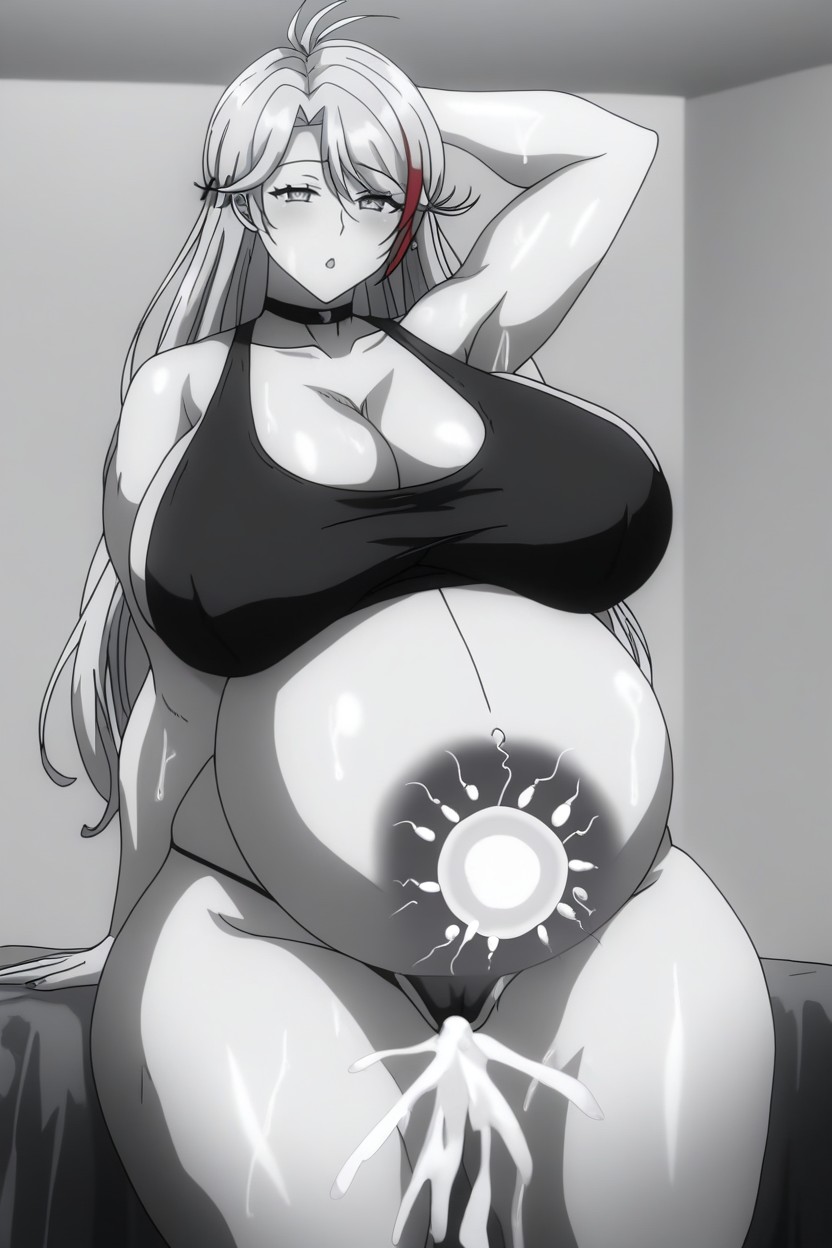 Blacked Branded Sports Bra, Thick Thighs, Extreme Snatched Waist Hentai AI Porn