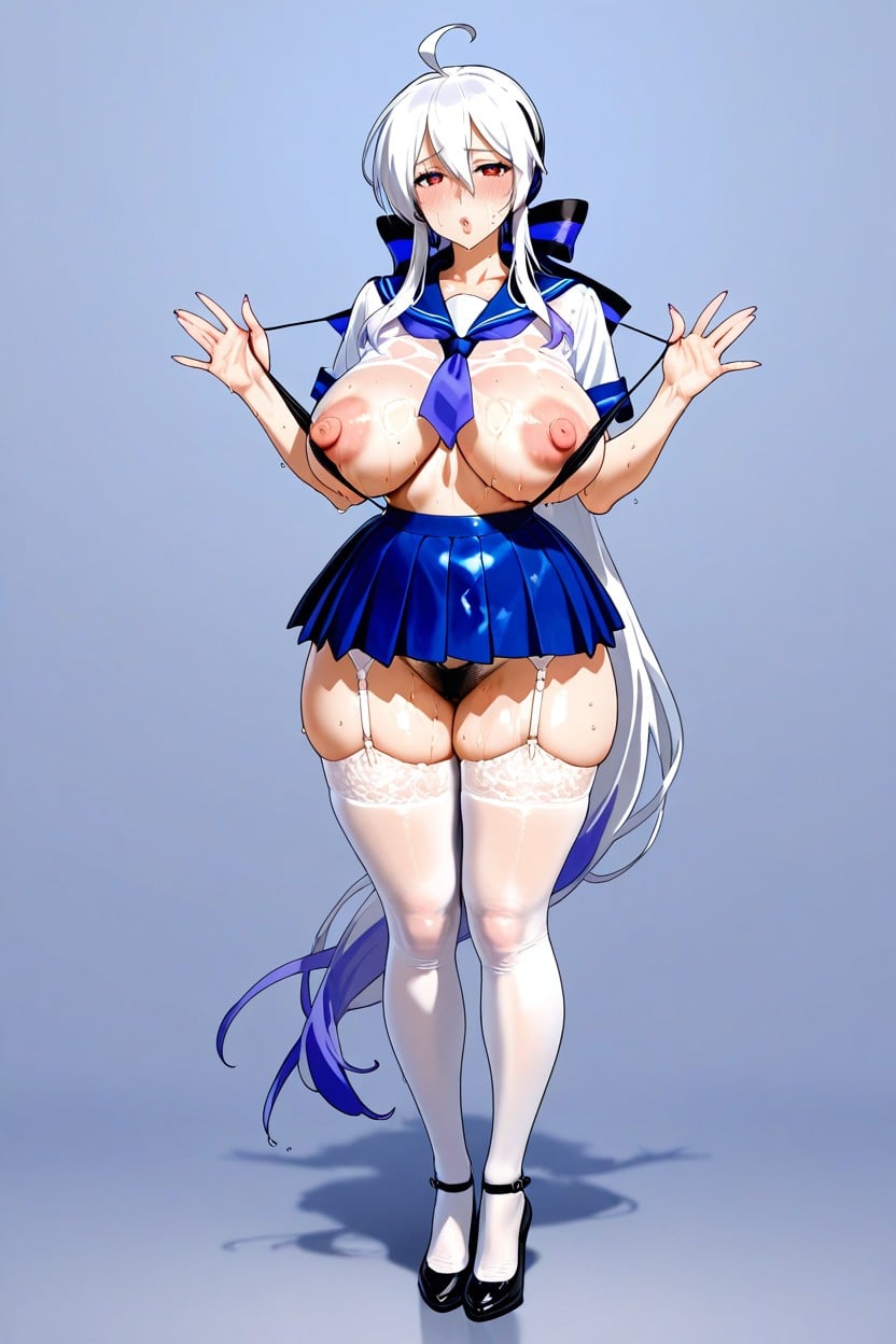 Beautiful Legs, Oiled Skin, Full Body Hentai AI Porn