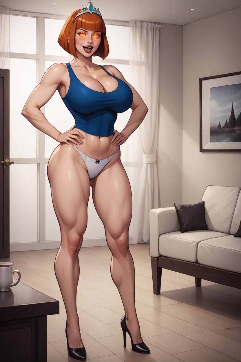 Arms Spread, Hyper Realistic, Orgasm MILF AI Porn