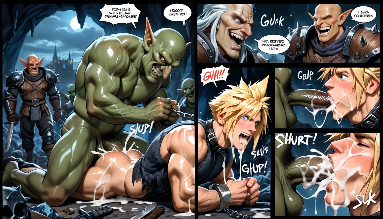 Cloud Strife, Called A Whore, Torn Clothes AI Gay Porn