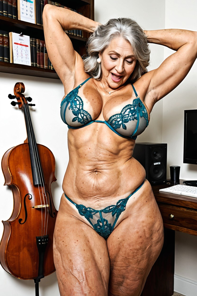 Sparse Natural Blemishes On Skin, Belly Dancer, On Her Midsection AI Porn