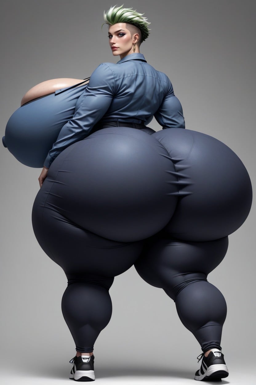 Ass Expansion, Dumptrack Ass, Gigantic Hip AI黃片